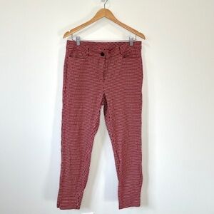 Red Plaid Women’s Skinny Jeans